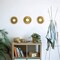 3 Pack Gold Decorative Wall Mirrors Decorative Mirrors Ideal for Home, Bedroom and Living Room Decoration | Round Wall Mirrors Original Gifts for Women | Wall Decoration